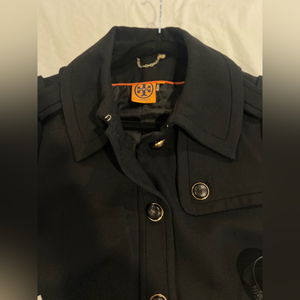 Y2K Tory BURCH Wool Pea Coat good overall condition show a little wear. - Picture 16 of 16